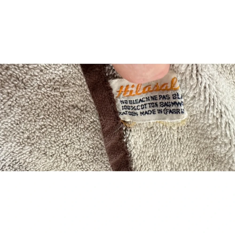 Vtg Hilasal Fernando Llort Cotton towel De La Palma Folk El Salvador BIG 34x65